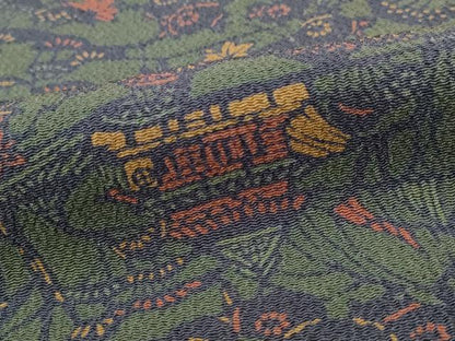 平和屋着物■上質な小紋 風景花文 正絹 逸品 AABG9404st