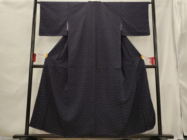 平和屋着物■上質な小紋 幾何学文様 正絹 逸品 未使用 AABG9409st