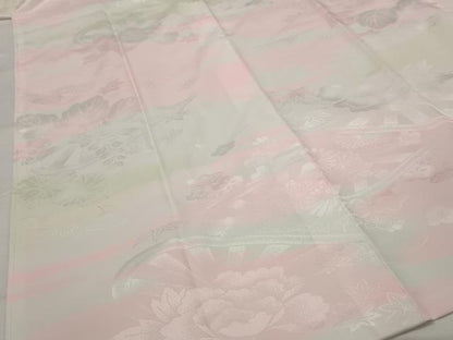 平和屋着物■長襦袢　袷　霞文　暈し染め　洗える着物　AABG9415st