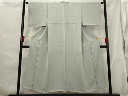 平和屋着物■上質な色無地 流水地紋 豆がら茶色 正絹 逸品 AABG9421st