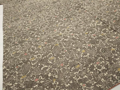 平和屋着物■上質な小紋　紬地　花尽くし　正絹　逸品　AABG9425st