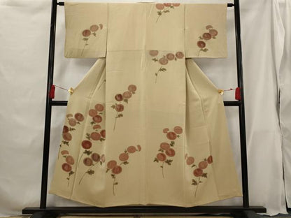 平和屋着物■訪問着 草花文 金彩 正絹 逸品 AABG9426st