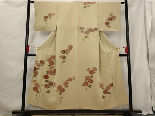 平和屋着物■訪問着 草花文 金彩 正絹 逸品 AABG9426st