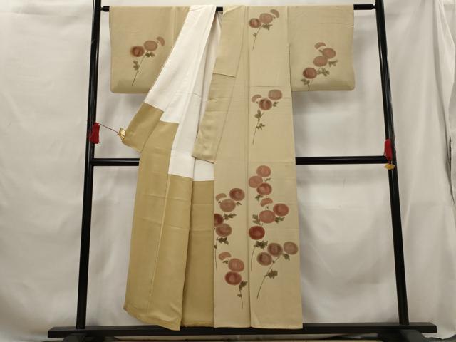 平和屋着物■訪問着 草花文 金彩 正絹 逸品 AABG9426st