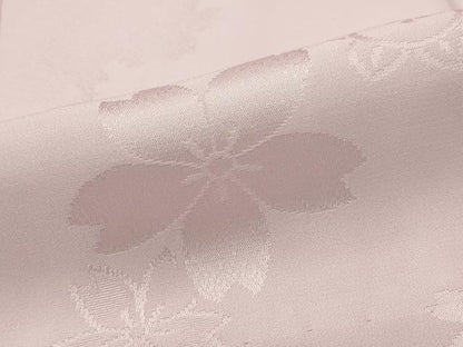 平和屋着物■長襦袢 無双仕立て 桜地紋 撫子色 正絹 逸品 AABG9427st