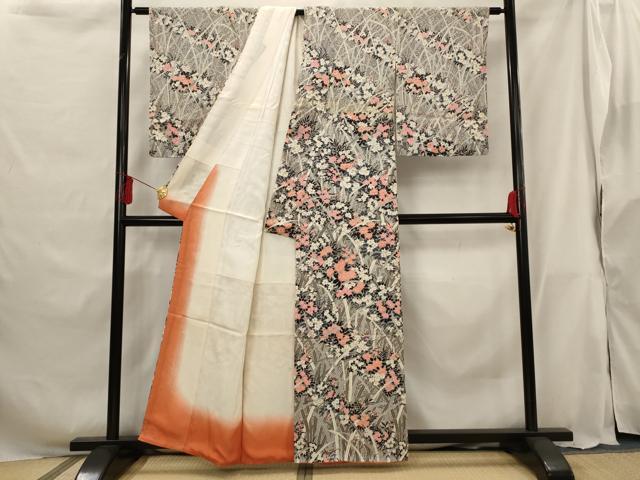 平和屋着物■訪問着 草花文 金彩 正絹 逸品 AABG9434st