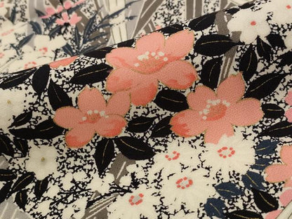 平和屋着物■訪問着 草花文 金彩 正絹 逸品 AABG9434st