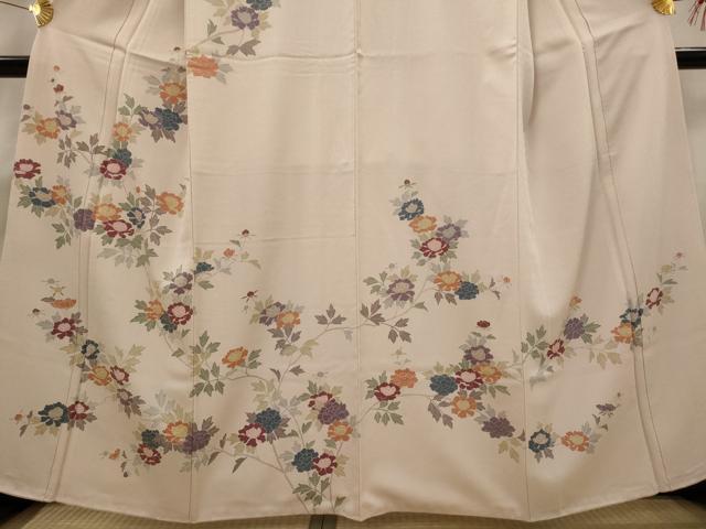 平和屋着物■訪問着　枝花文　正絹　逸品　AABG9436st