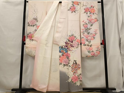 平和屋着物■豪華振袖　人物花文　暈し染め　金彩　正絹　逸品　AABG9439st