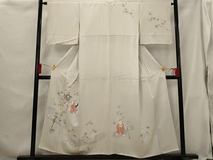 平和屋着物■訪問着 唐子 正絹 逸品 AABG9440st