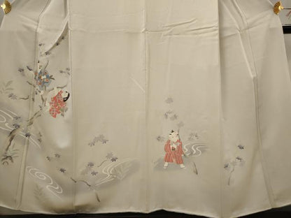 平和屋着物■訪問着 唐子 正絹 逸品 AABG9440st