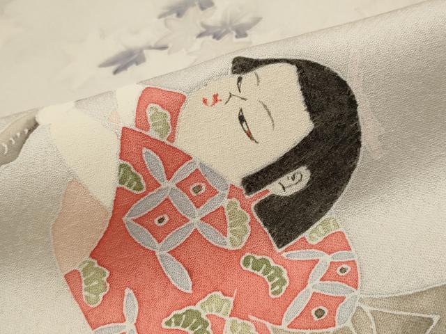 平和屋着物■訪問着 唐子 正絹 逸品 AABG9440st