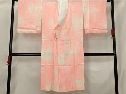平和屋着物■長襦袢 無双仕立て 花地紋 暈し染め 正絹 逸品 AABG9447st