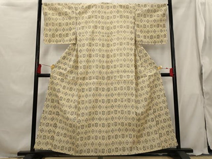 平和屋着物■上質な紬　蜀江花文　正絹　逸品　AABG9450st