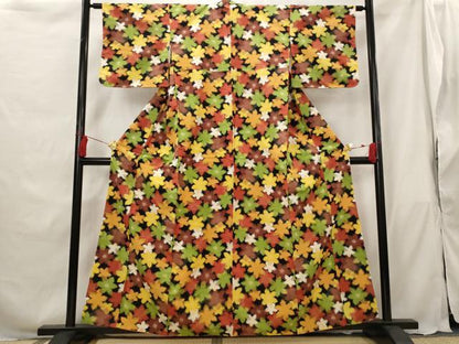 平和屋着物■上質な紬　舞花文　正絹　逸品　AABG9452st