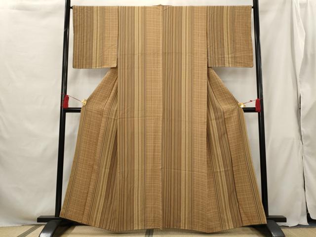 平和屋着物■上質な小紋 間道 正絹 逸品 AABG9459st