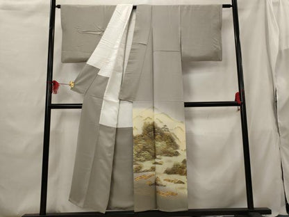 平和屋着物■豪華色留袖　風景文　暈し染め　金彩　正絹　逸品　AABG9472st