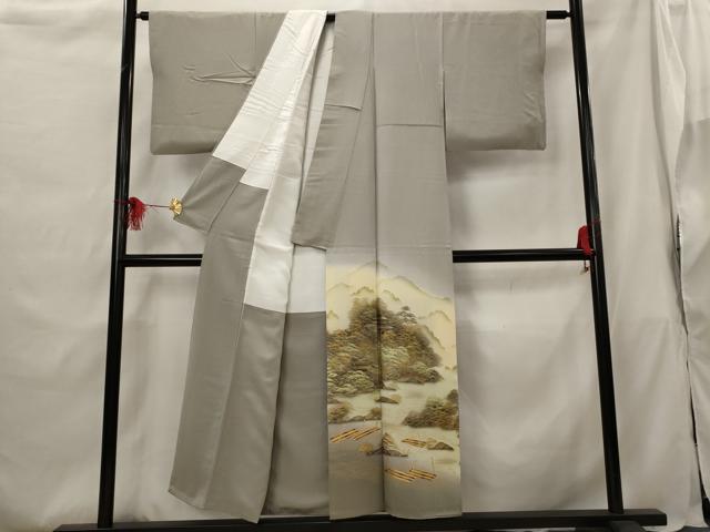 平和屋着物■豪華色留袖　風景文　暈し染め　金彩　正絹　逸品　AABG9472st