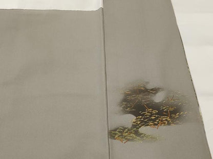 平和屋着物■豪華色留袖　風景文　暈し染め　金彩　正絹　逸品　AABG9472st