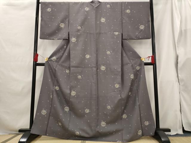 平和屋着物■小紋　花丸文　洗える着物　AABG9488st