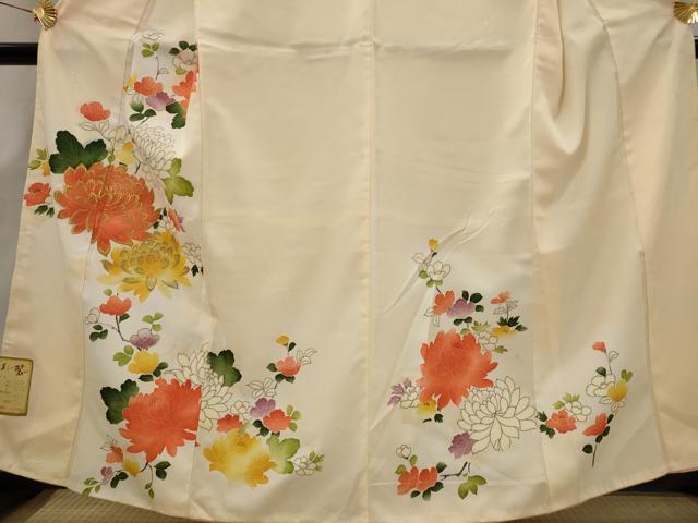 平和屋着物■訪問着　駒刺繍　草花文　暈し染め　金糸　洗える着物　未使用　AABG9490st