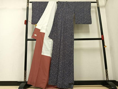 平和屋着物●洗える最高級着物　＜英＞はなぶさ謹製　小紋　花尽くし　AABG9527ph