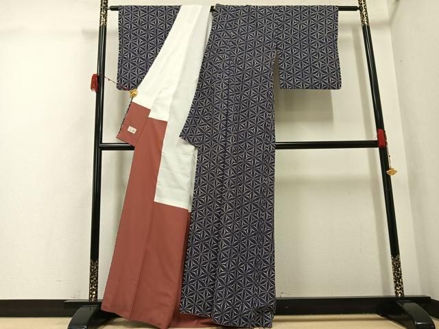 平和屋着物●洗える最高級着物　＜英＞はなぶさ謹製　小紋　花尽くし　AABG9527ph