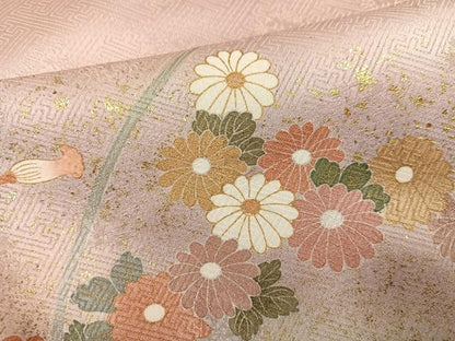 平和屋着物●訪問着　花車文　暈し染め　金彩　正絹　逸品　AABG9537ph