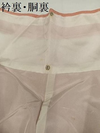 平和屋着物●上質な色無地　花菱地紋　赤香色　正絹　逸品　AABG9541ph