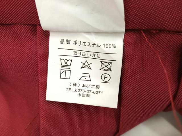 平和屋着物●女性　行灯袴　色無地　蘇芳色　洗える着物　AABG9550ph