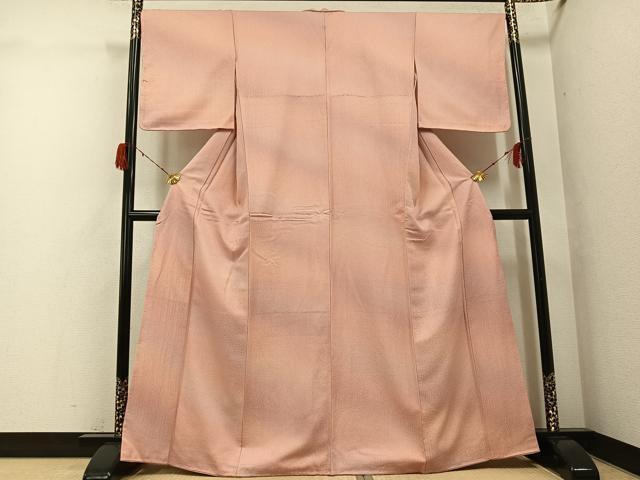 平和屋着物●上質な小紋　霞文　暈し染め　霞文　正絹　逸品　未使用　AABG9553ph
