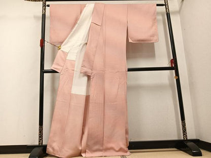 平和屋着物●上質な小紋　霞文　暈し染め　霞文　正絹　逸品　未使用　AABG9553ph