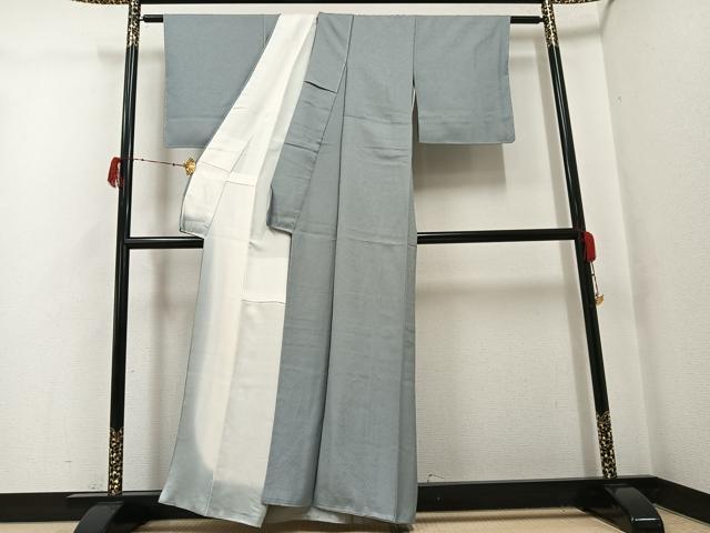 平和屋着物●上質な色無地　作家物　蕎麦切色　正絹　逸品　未使用　AABG9600ph