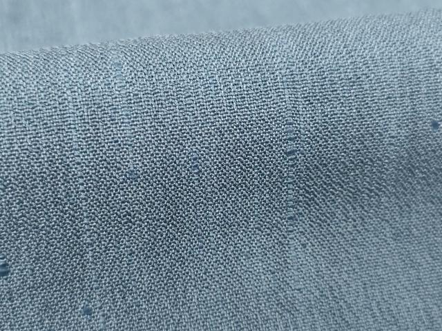 平和屋着物▽上質な紬 単衣 色無地 鉄御納戸色 正絹 逸品 AABG9601ck
