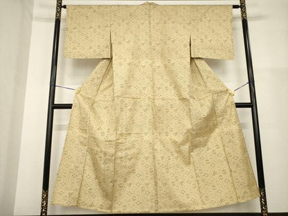 平和屋着物▽本場染大島紬 単衣 蜀江花文 正絹 逸品 AABG9605ck