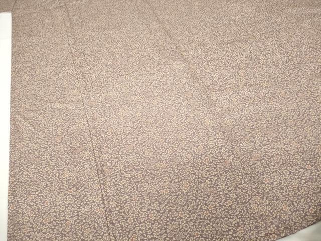 平和屋着物▽上質な小紋 単衣 小花文 正絹 逸品 AABG9609ck