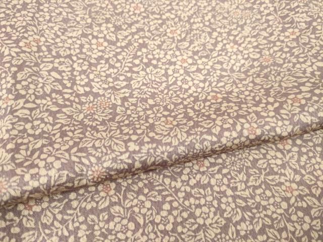 平和屋着物▽上質な小紋 単衣 小花文 正絹 逸品 AABG9609ck