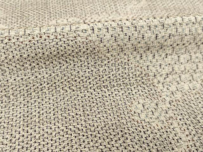 平和屋着物▽上質な紬 単衣 雪輪重ね文 正絹 逸品 AABG9611ck