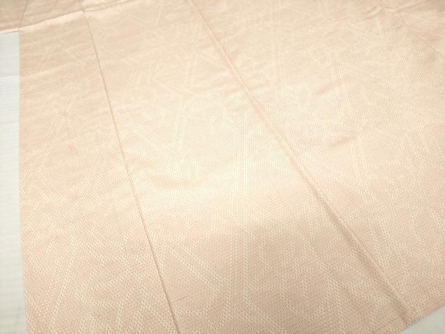 平和屋着物▽本塩沢 単衣 110亀甲 花菱文 正絹 逸品 未使用 AABG9621ck