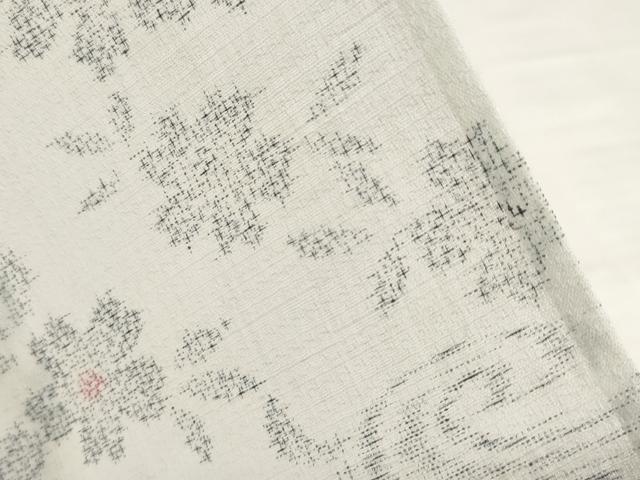 平和屋着物＊夏物 小紋 流水花文 正絹 逸品 未使用 AABG9623ck