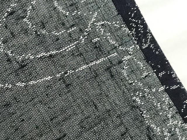 平和屋着物＊夏物 紗紬 流水枝花文 正絹 逸品 AABG9628ck
