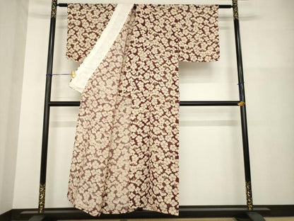 平和屋着物＊夏物 小紋 花尽くし 松 正絹 逸品 未使用 AABG9642ck