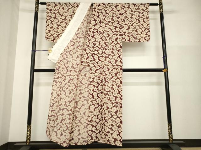 平和屋着物＊夏物 小紋 花尽くし 松 正絹 逸品 未使用 AABG9642ck
