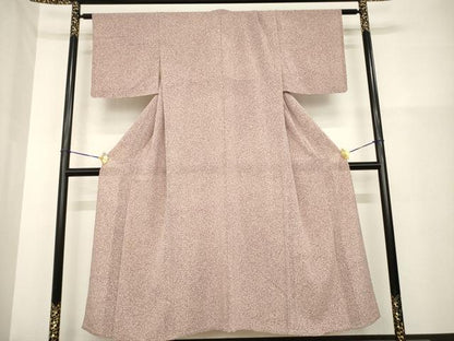 平和屋着物＊夏物 小紋 絽縮緬 霞文 正絹 逸品 AABG9643ck