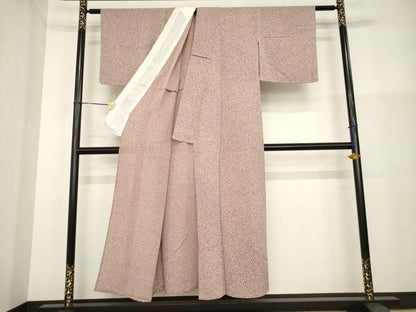 平和屋着物＊夏物 小紋 絽縮緬 霞文 正絹 逸品 AABG9643ck