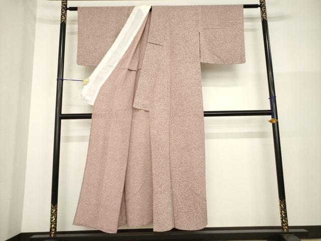平和屋着物＊夏物 小紋 絽縮緬 霞文 正絹 逸品 AABG9643ck