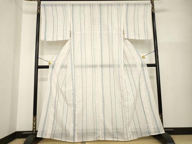 平和屋着物＊夏物 小紋・浴衣兼用 花間道 紅梅織 洗える着物 AABG9654ck