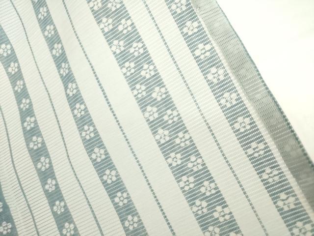 平和屋着物＊夏物 小紋 絽 舞桜文 洗える着物 AABG9663ck