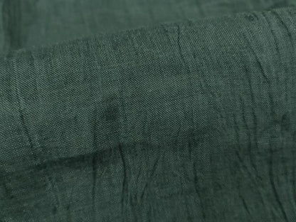 平和屋着物＊夏物 小千谷ちぢみ 色無地 仙斎茶色 麻 逸品 AABG9666ck