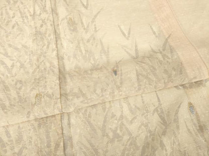 平和屋着物＊夏物　訪問着　紗　刺繍　稲穂　暈し染め　金糸　正絹　逸品　未使用　AABG9677ck
